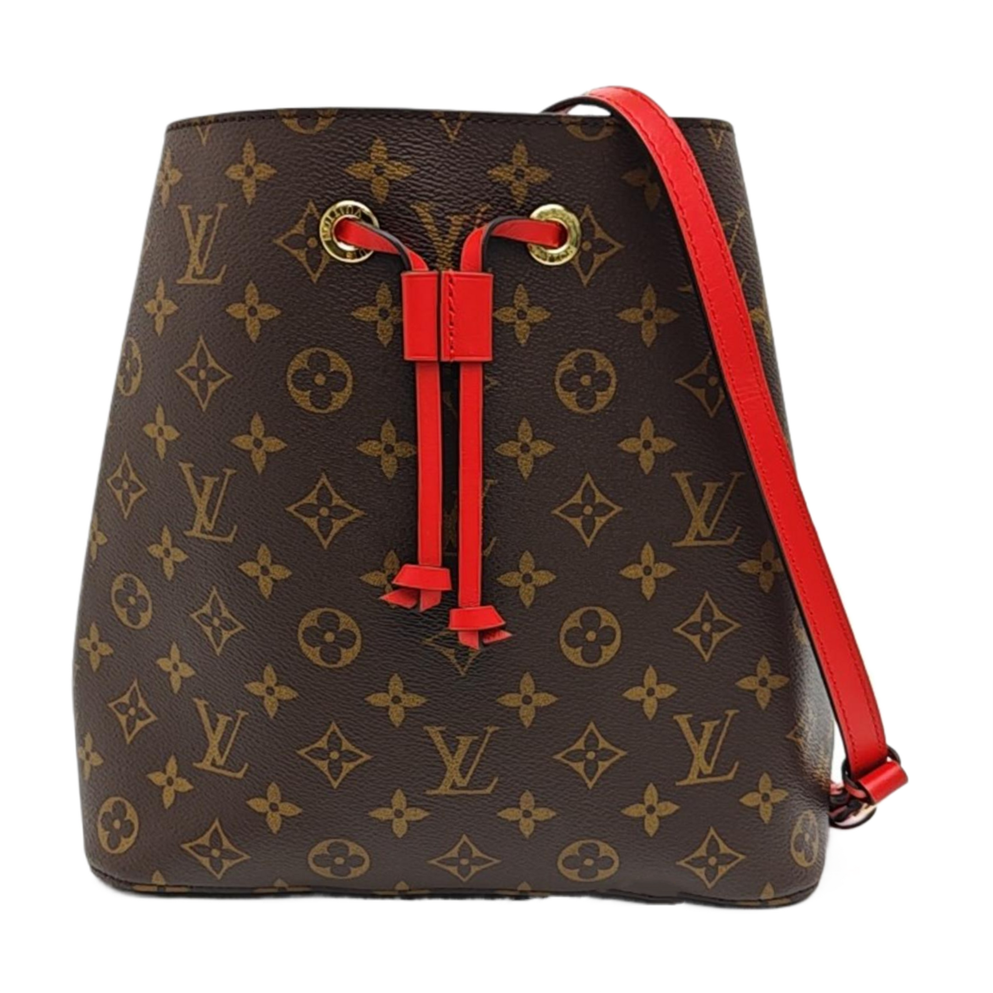 NÉONOÉ MM Monogram Coated Canvas Brown