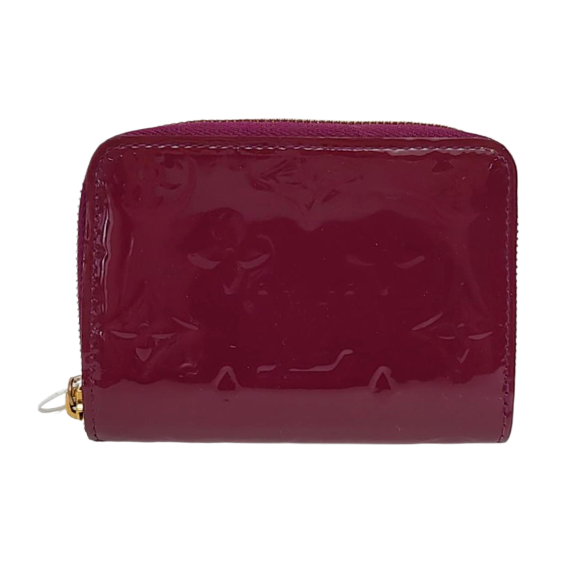ZIPPY Monogram Patent Leather Red Wallet