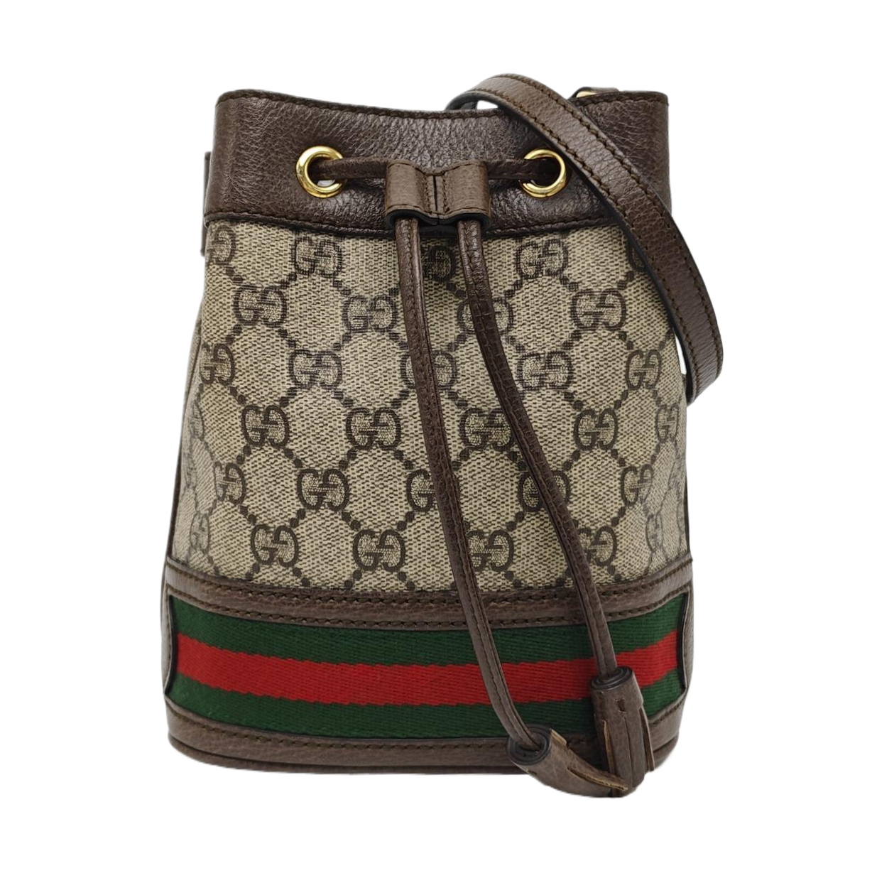 Ophidia Mini Monogram Coated Canvas Beige