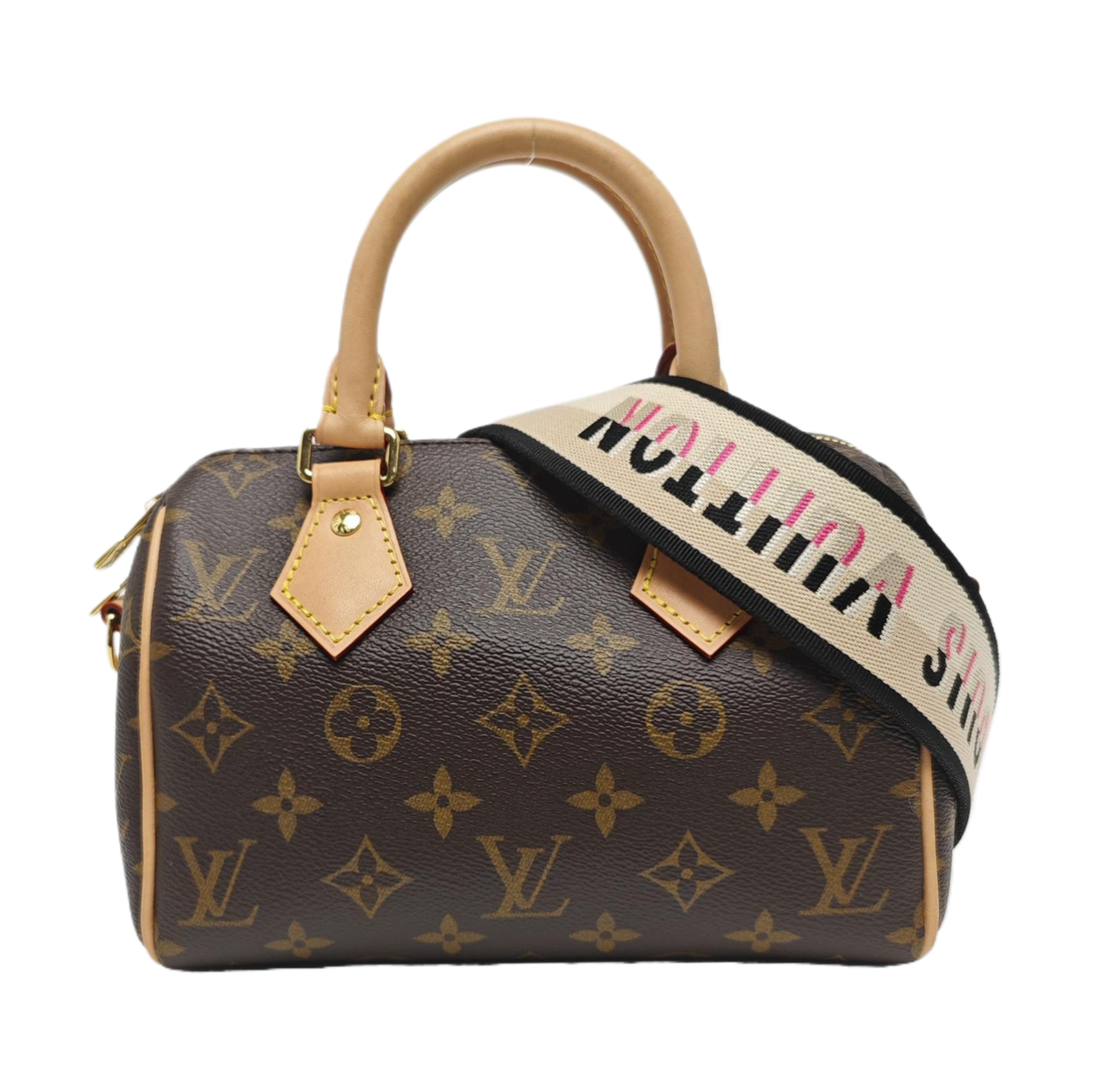 SPEEDY 20 Monogram Coated Canvas Brown