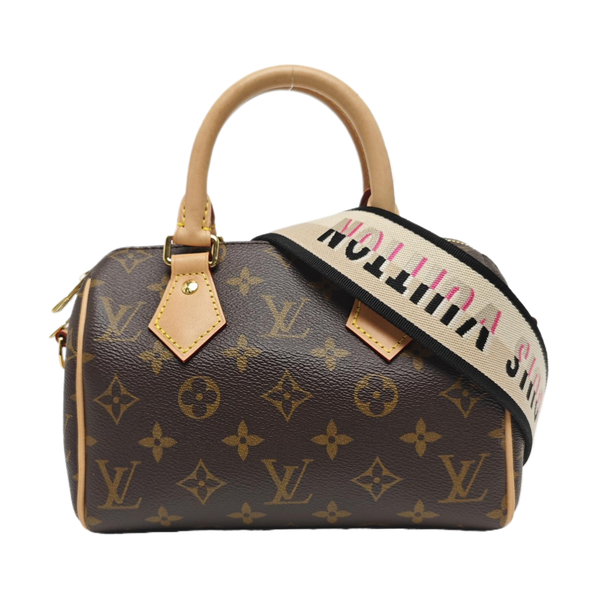 SPEEDY 20 Monogram Coated Canvas Brown