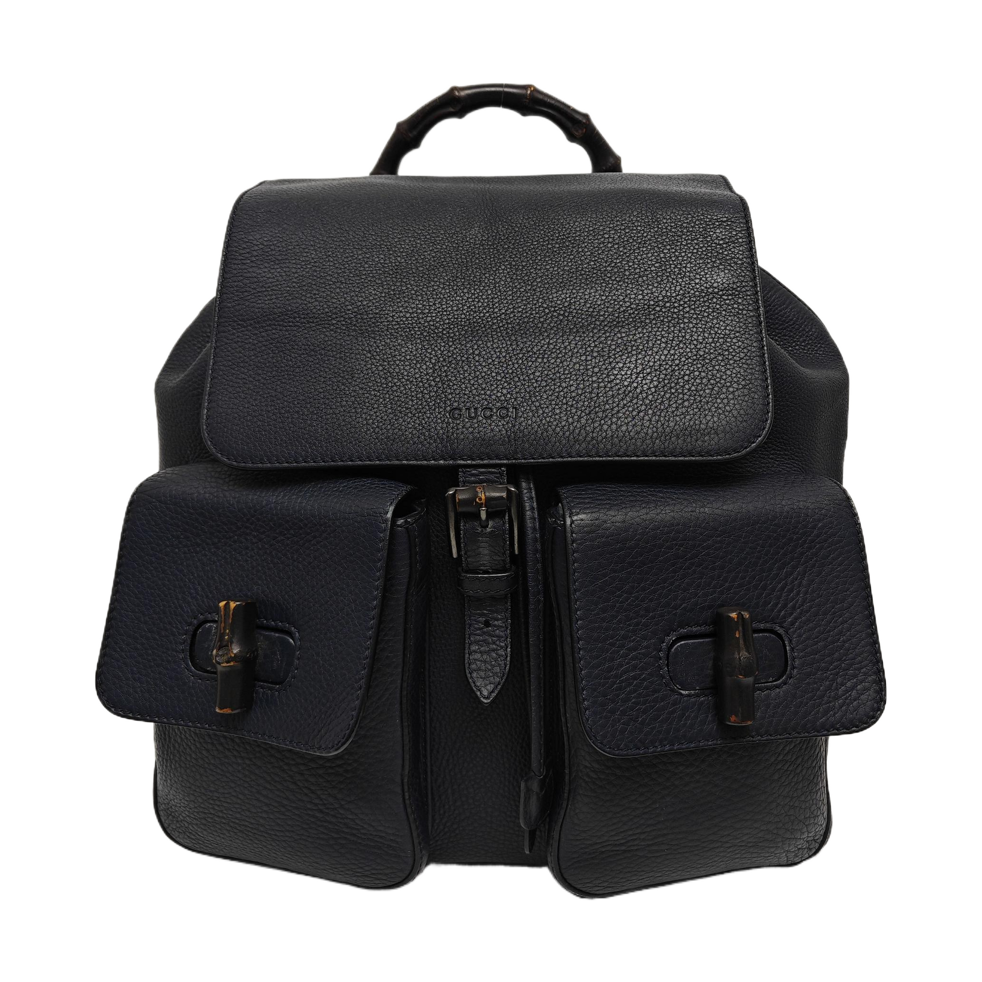 Bamboo 1947 Medium Calfskin Blue