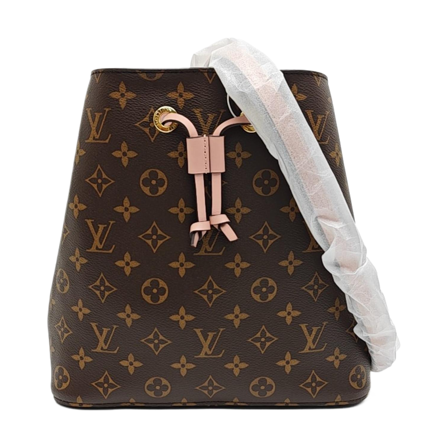 NÉONOÉ MM Monogram Coated Canvas Brown