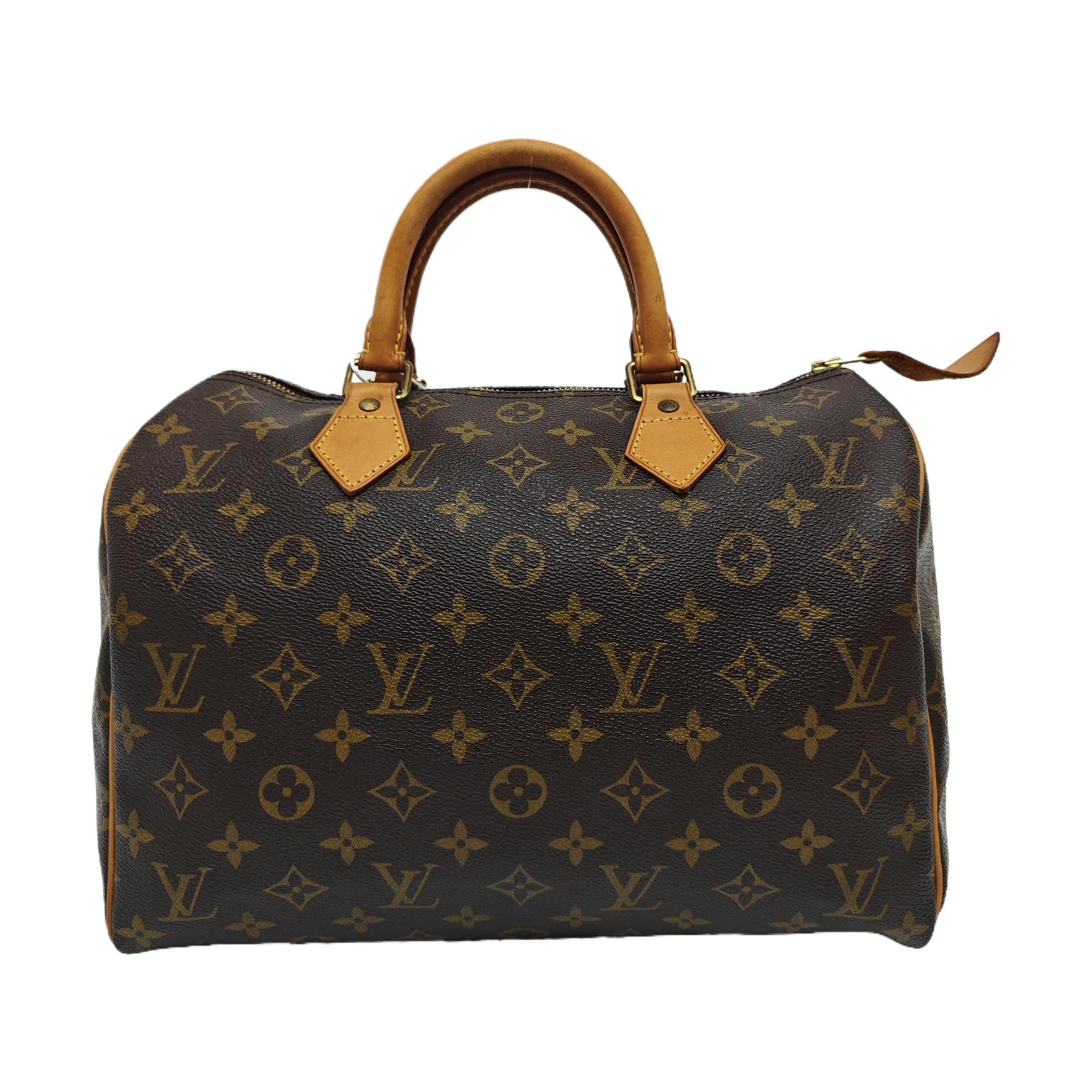 SPEEDY 30 Monogram Coated Canvas Brown