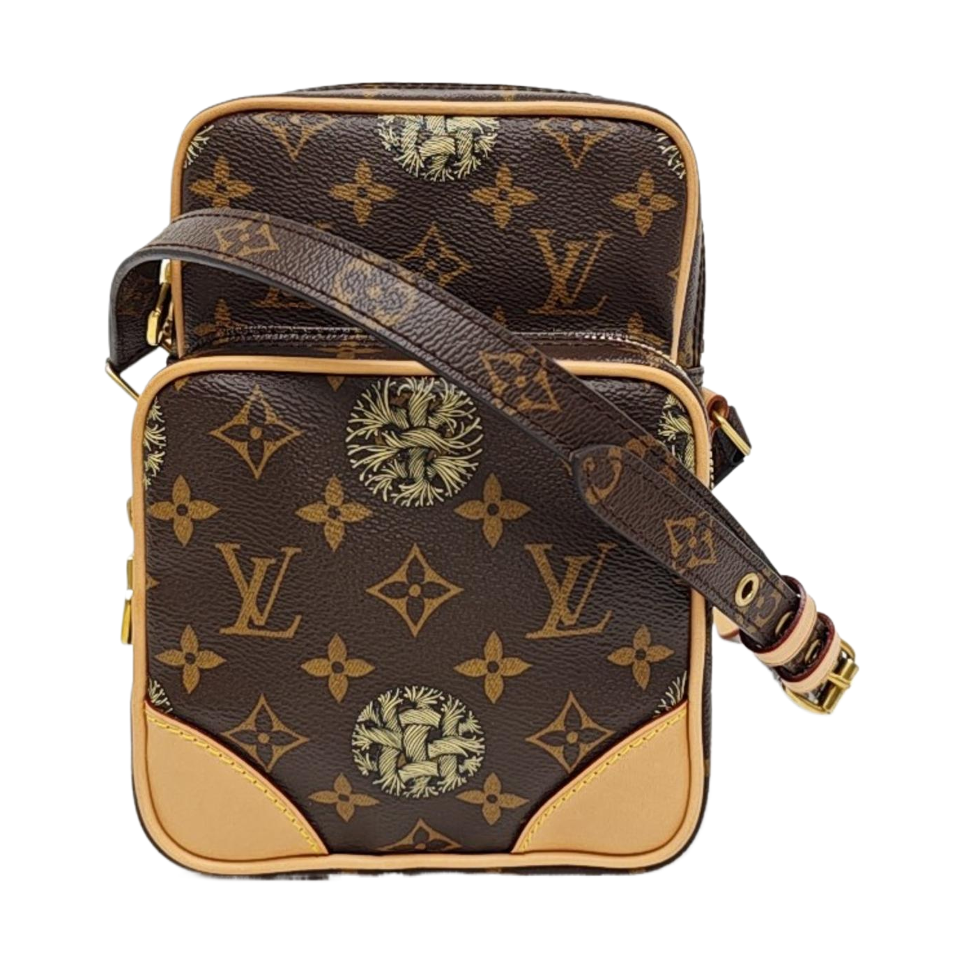 AMAZON Monogram Coated Canvas Brown