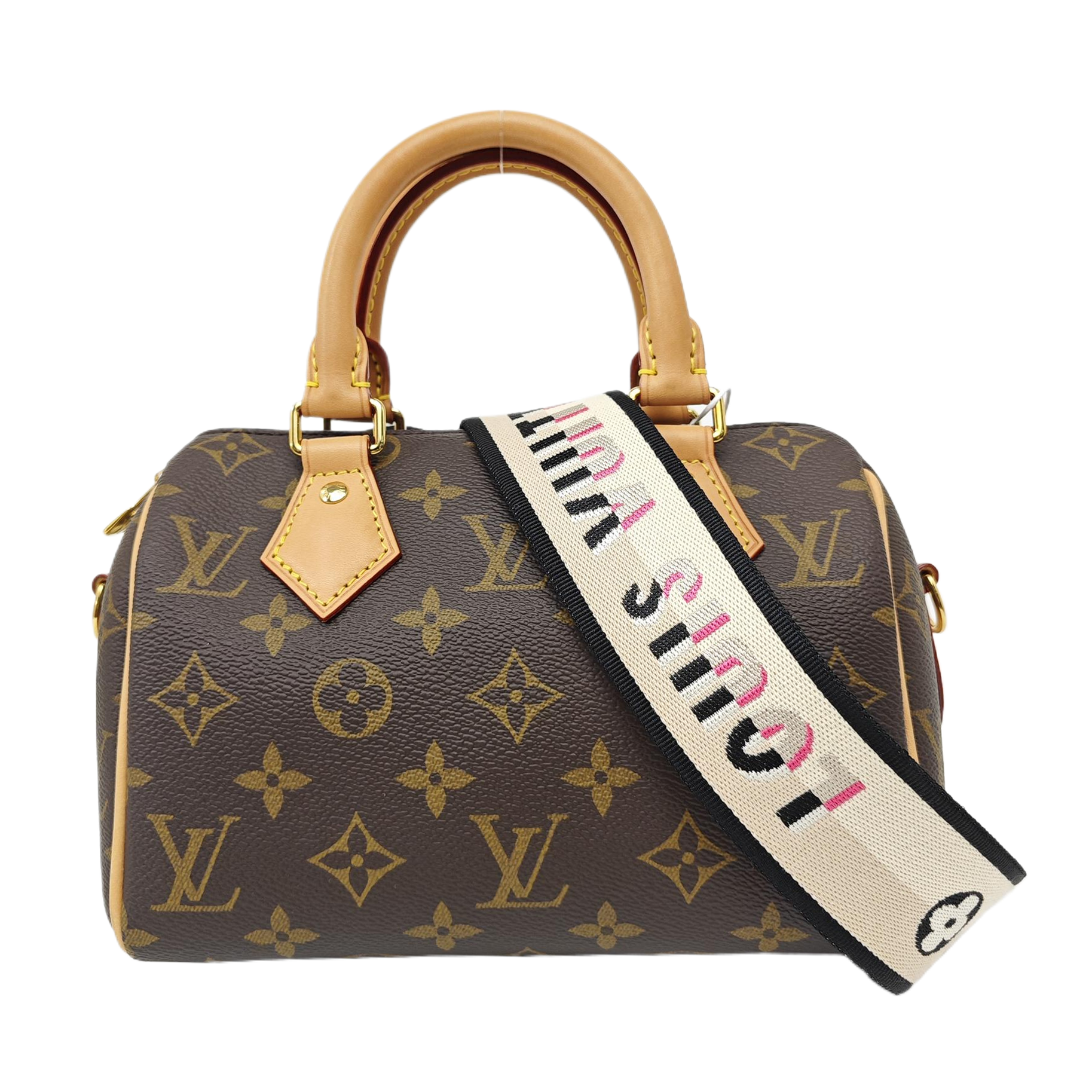 SPEEDY 20 Monogram Coated Canvas Brown