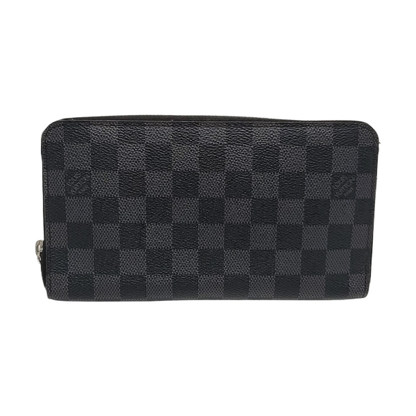 ZIPPY Damier Graphite Coated Canvas Gray Wallet