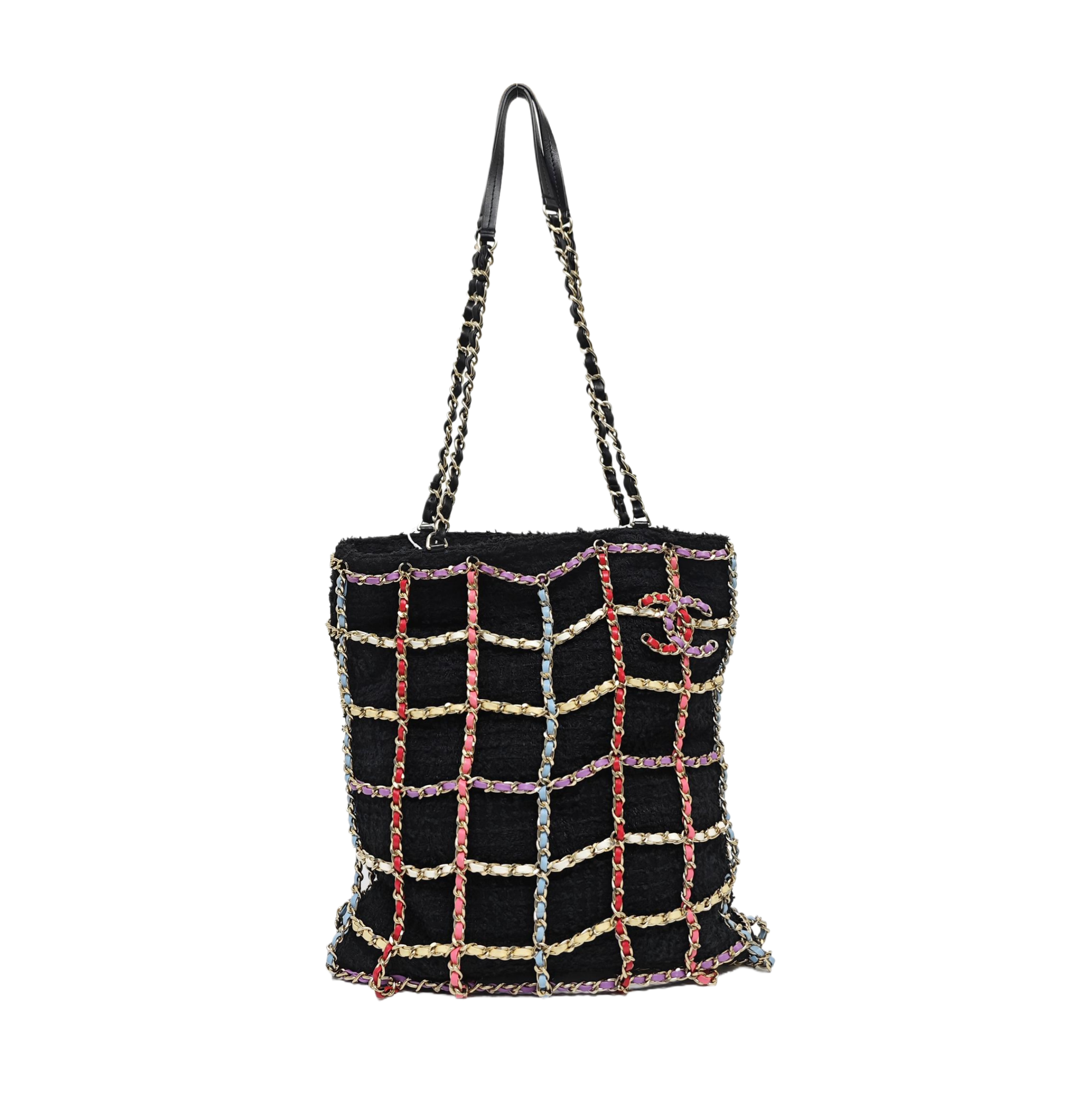 Fabric Top Handle Bag Black