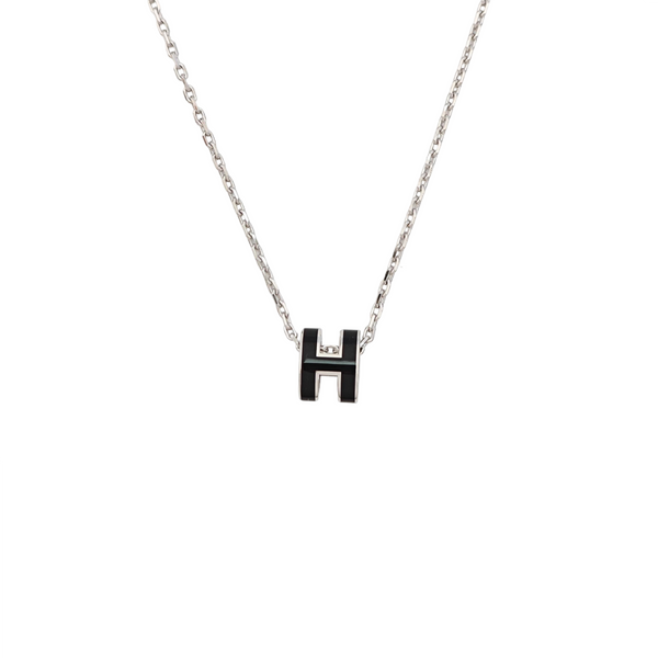 Pop H Metal Silver Necklace