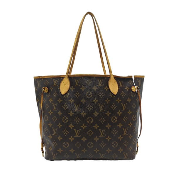NEVERFULL MM Monogram Coated Canvas Brown