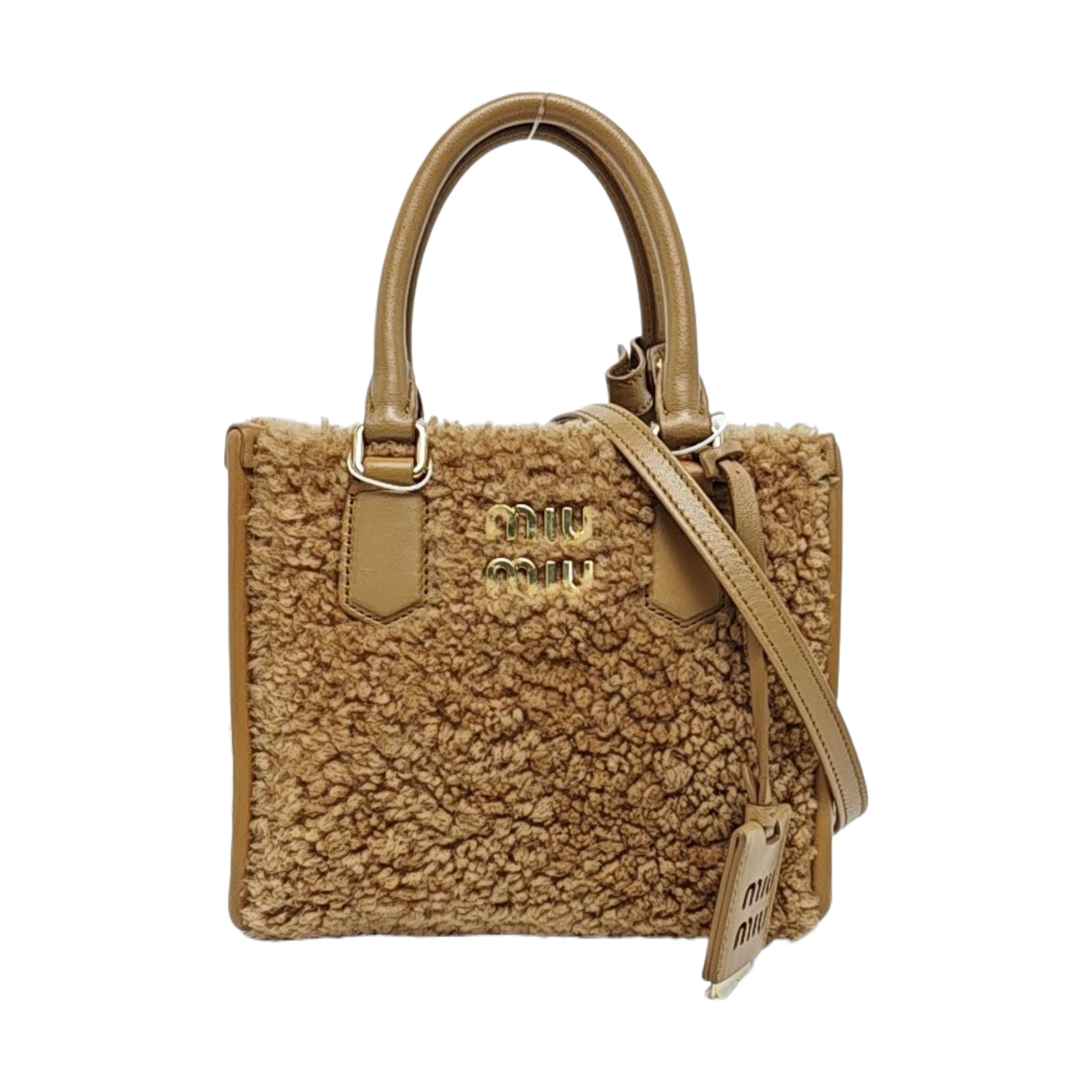 Fabric Shoulder Bag Brown