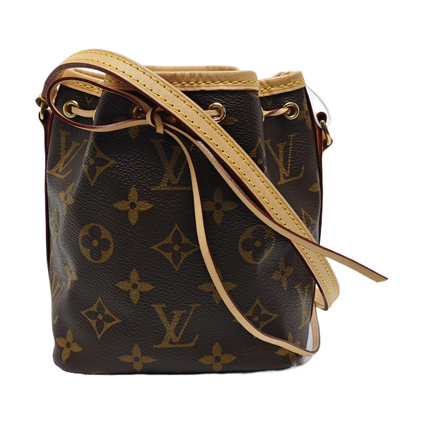 NÉONOÉ Nano Monogram Coated Canvas Brown