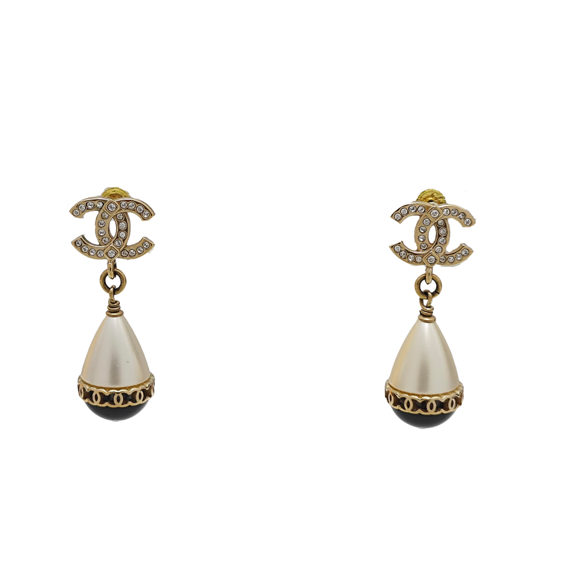 Synthetic Crystal White Stud Earrings