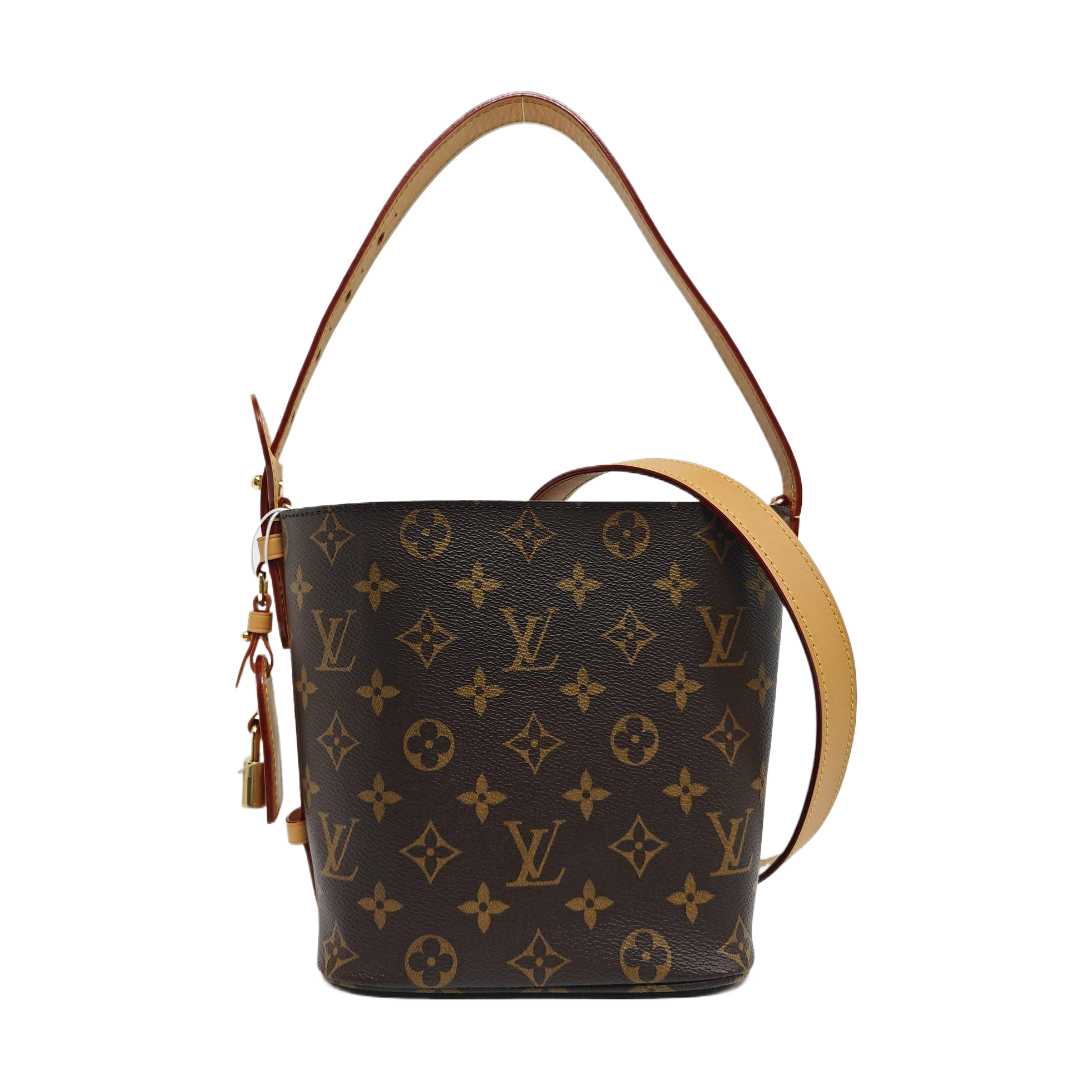 ALL IN BB Monogram Coated Canvas Brown