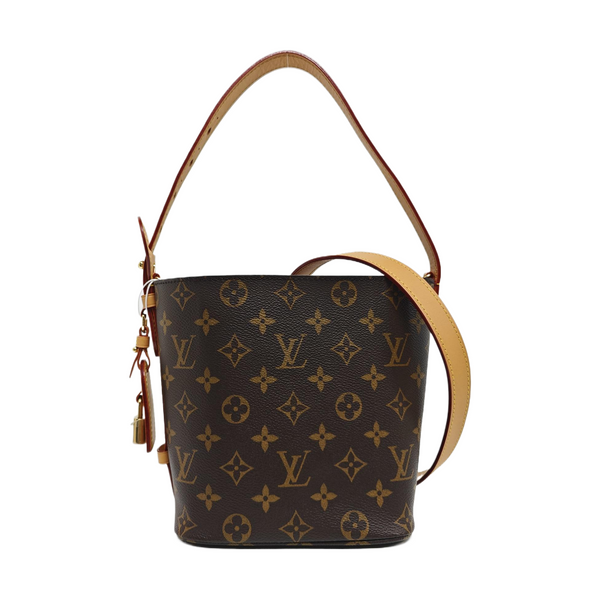 ALL IN BB Monogram Coated Canvas Brown