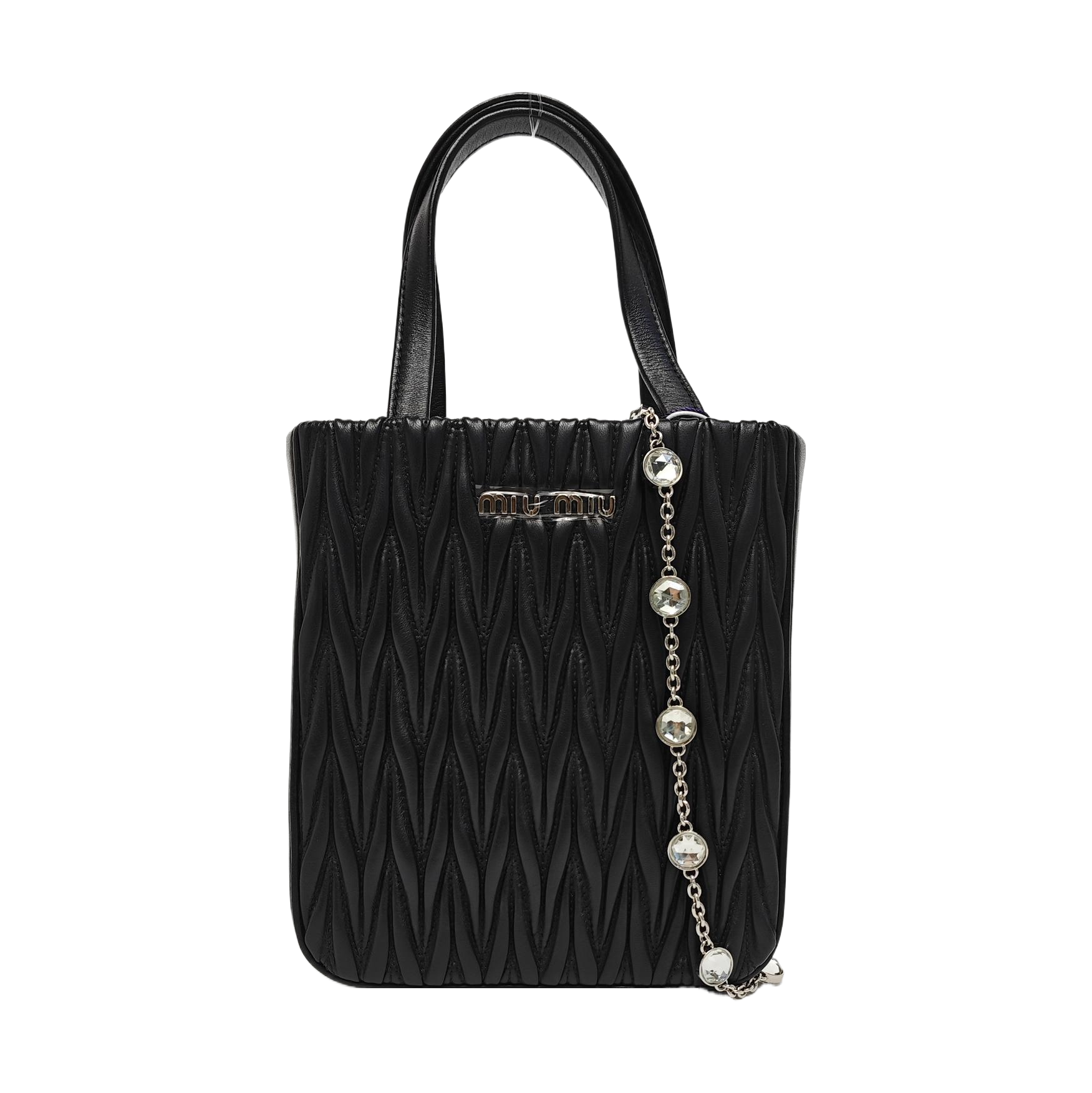 Matelassé Quilted Lambskin Black