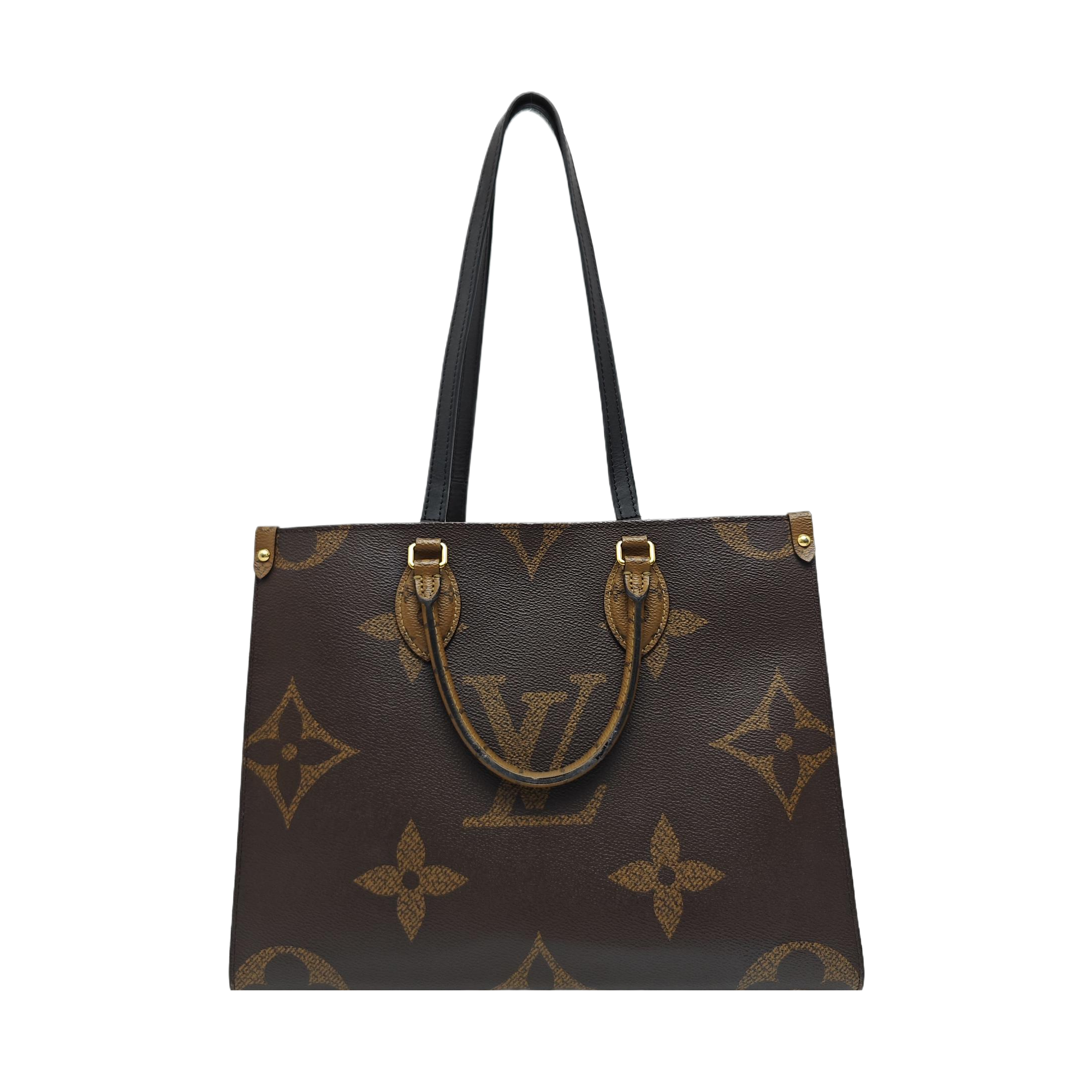 ONTHEGO MM Monogram Coated Canvas Brown