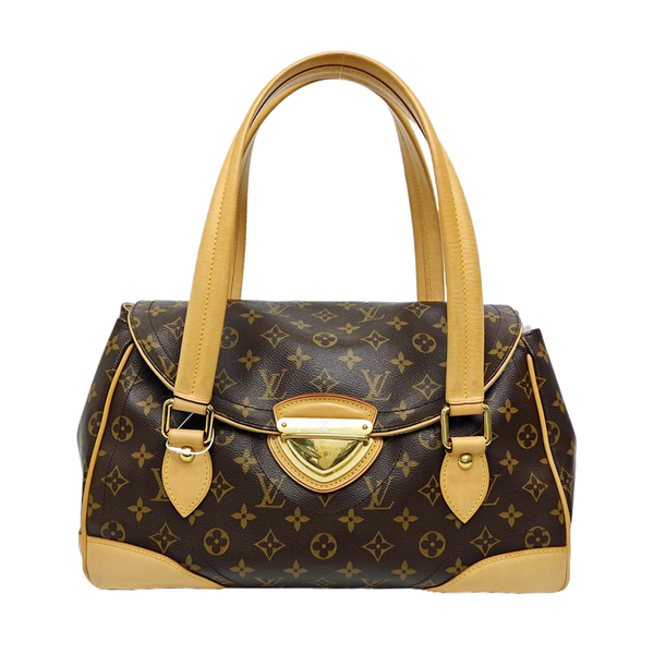 BEVERLY Monogram Coated Canvas Brown