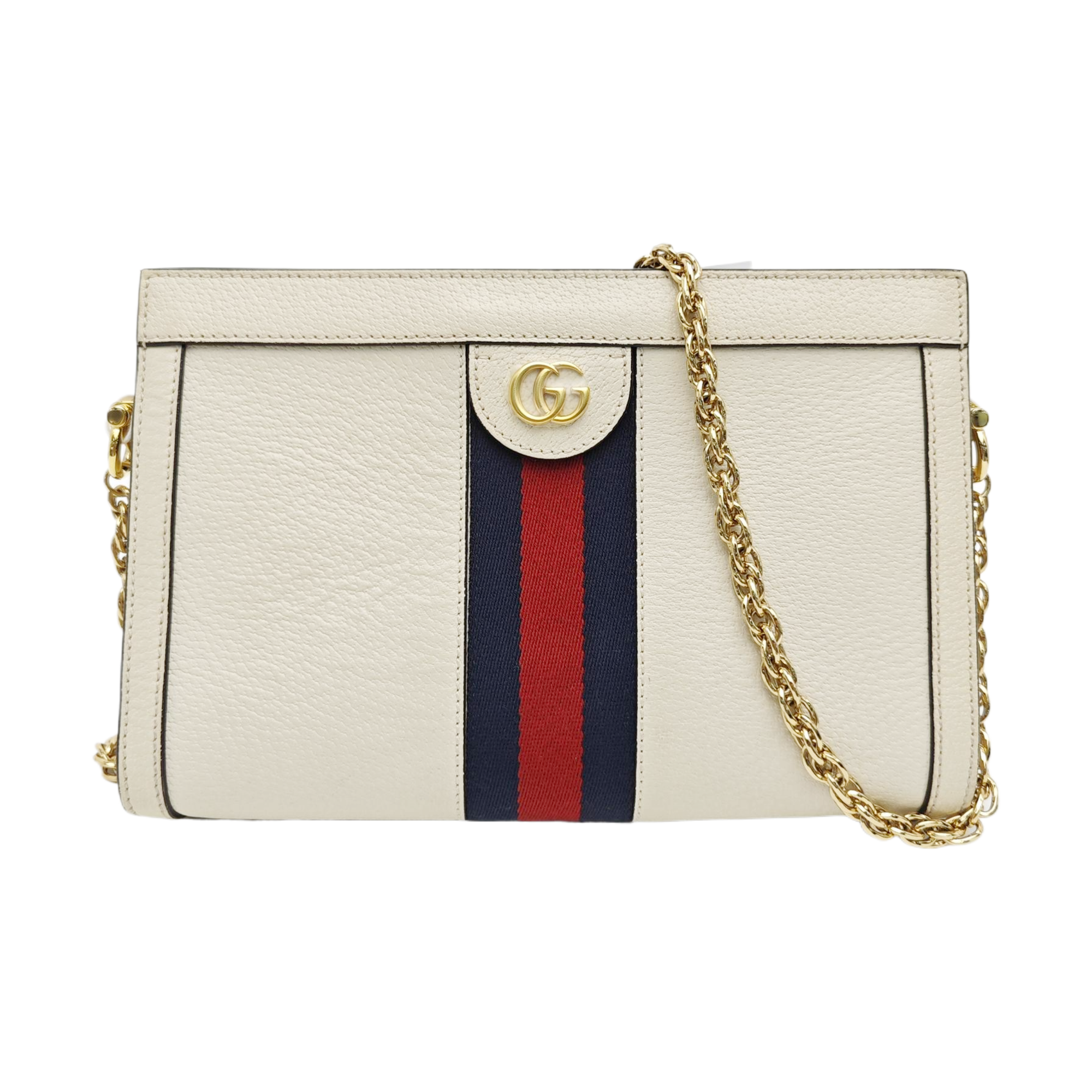 Ophidia Small Calfskin White