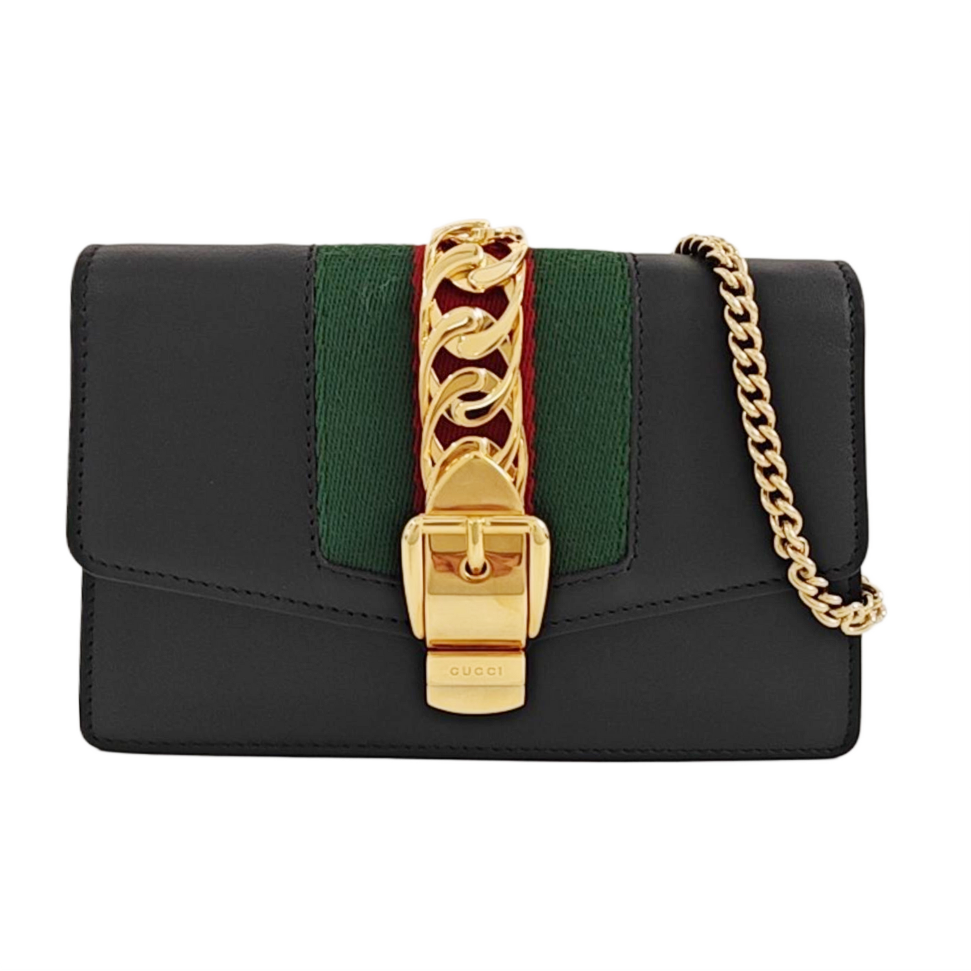 Sylvie Super Mini Calfskin Black