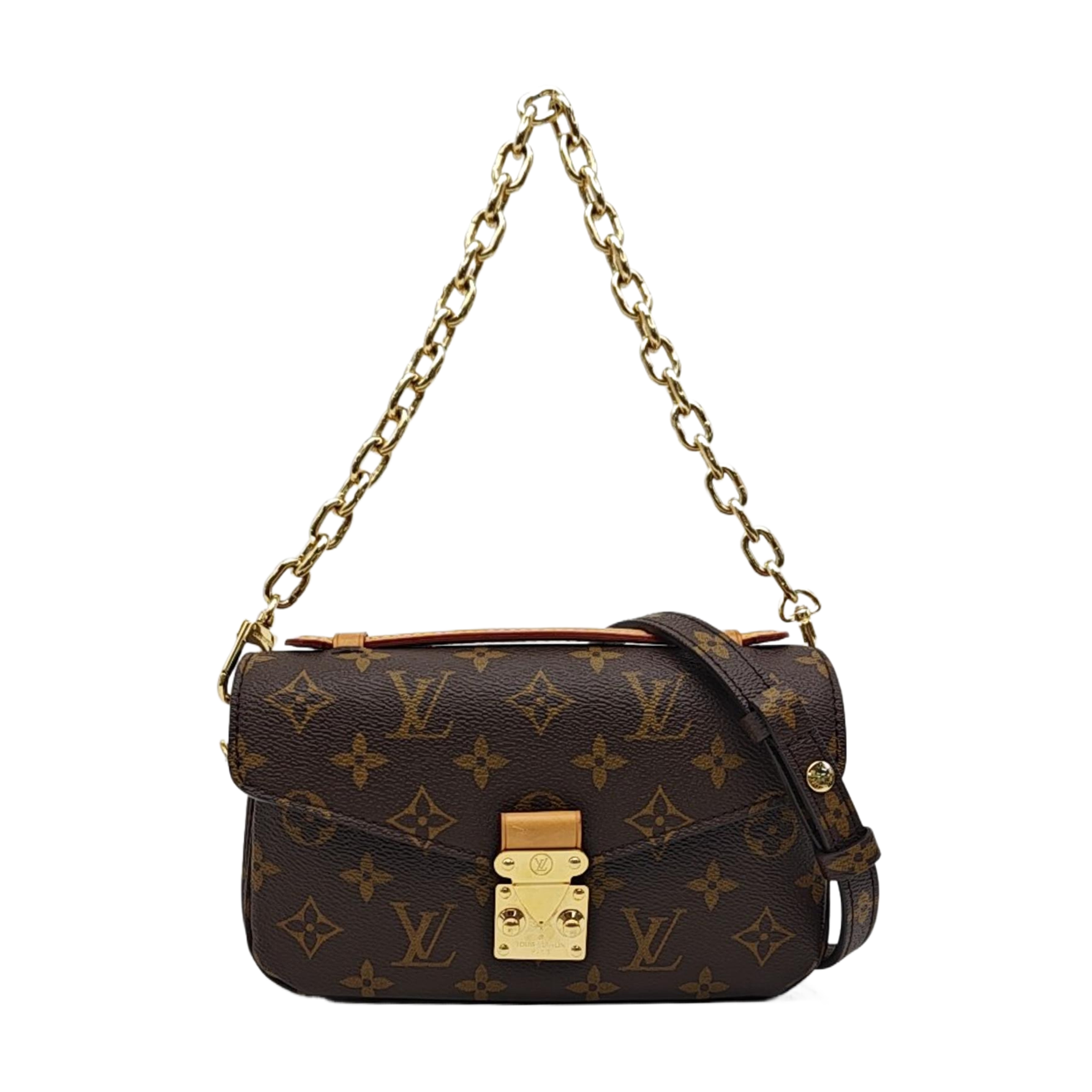 MÉTIS EAST WEST Monogram Coated Canvas Brown