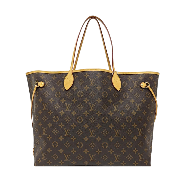 NEVERFULL GM Monogram Coated Canvas Brown