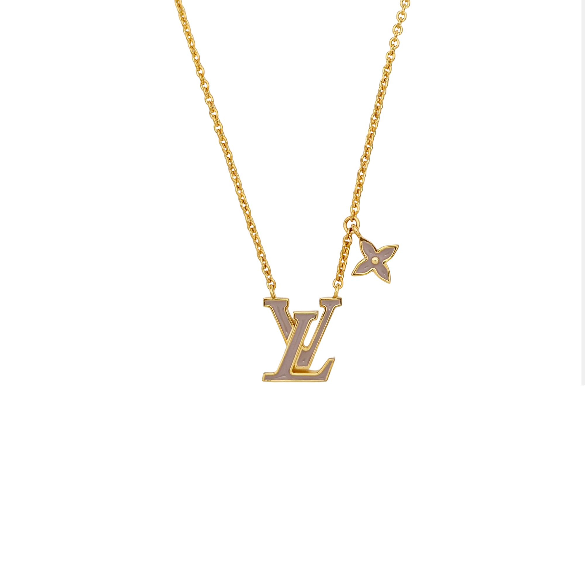 LV &amp; ME Metal Gold Necklace