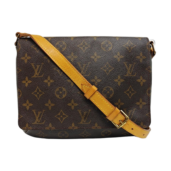MUSETTE TANGO Monogram Coated Canvas Brown