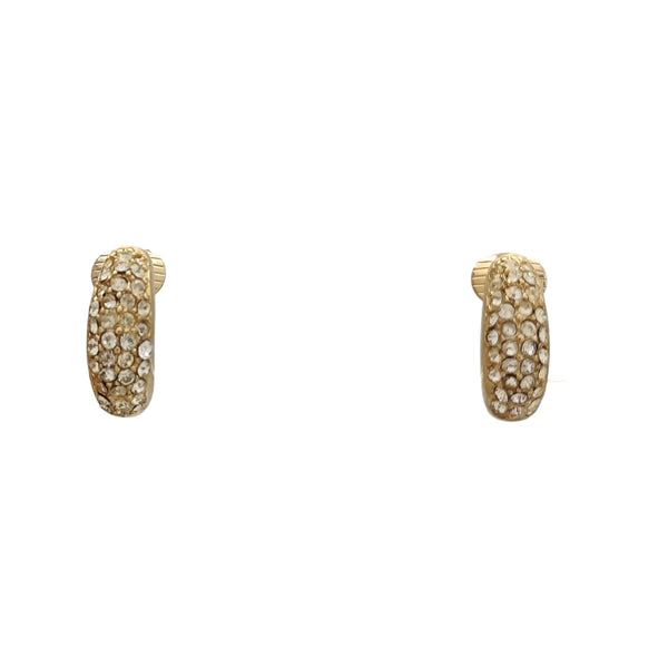 Metal Gold Clip On Earrings