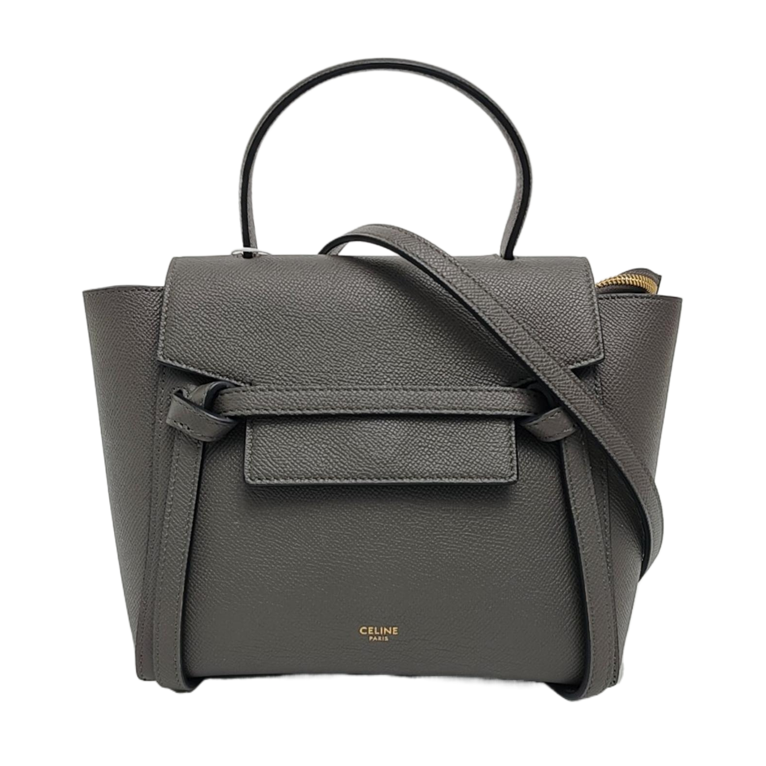 BELT Nano Calfskin Gray