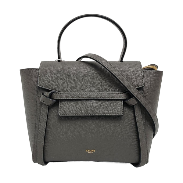 BELT Nano Calfskin Gray