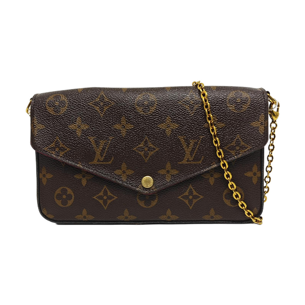 FÉLICIE Monogram Coated Canvas Brown
