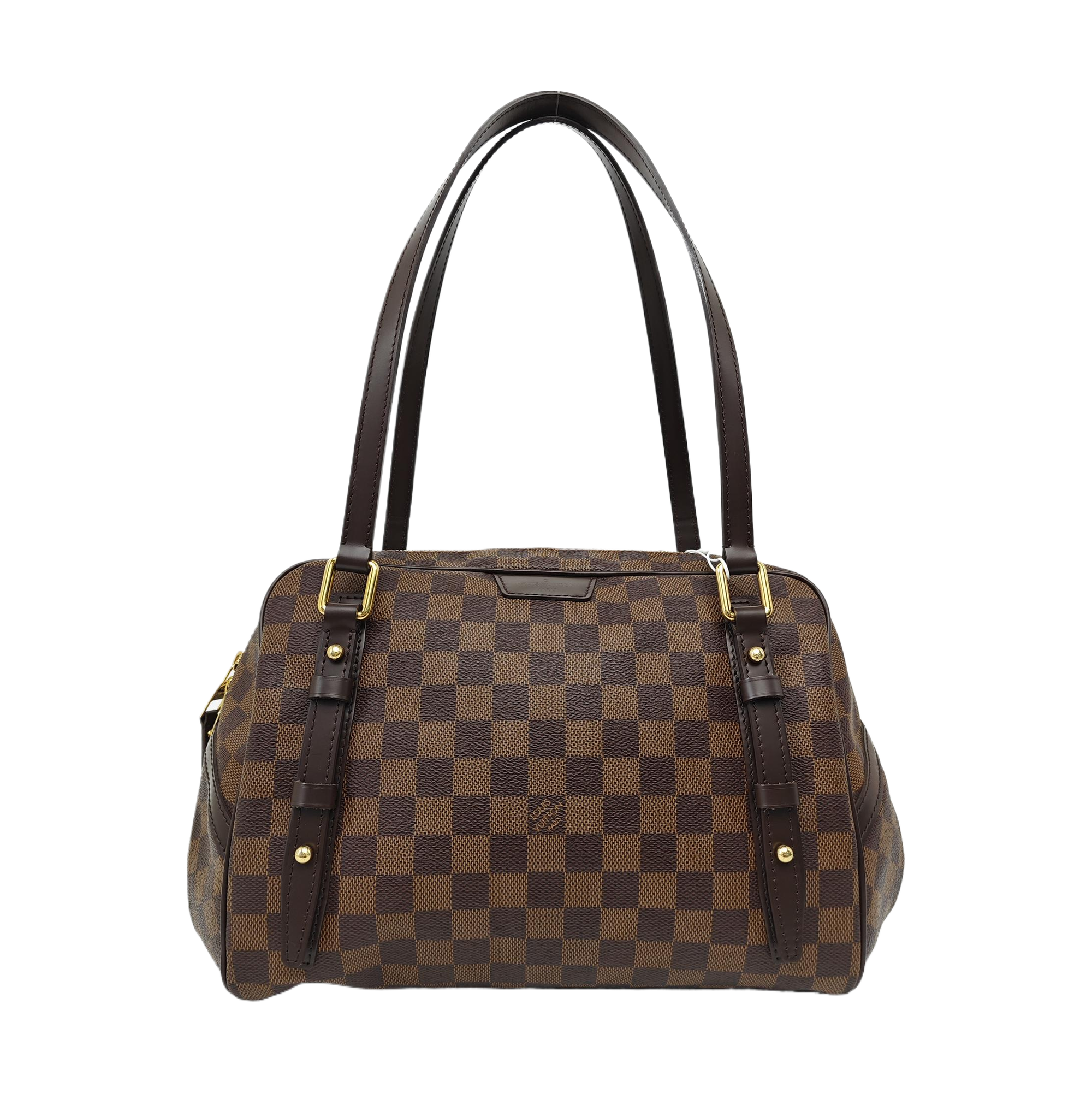 RIVINGTON Damier Ebene Coated Canvas Brown
