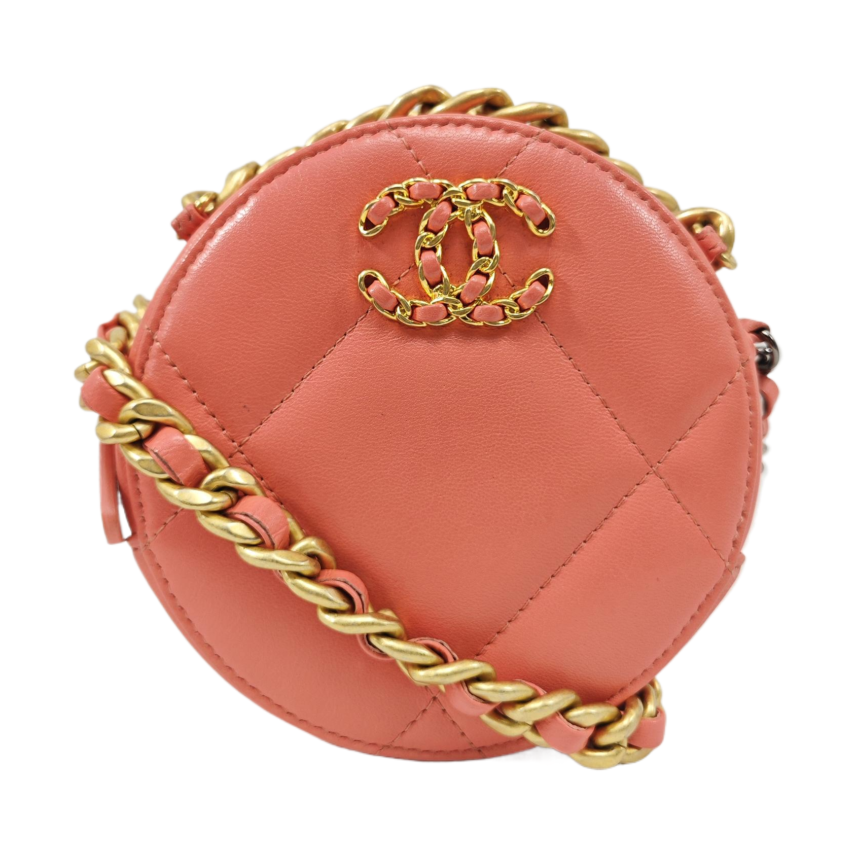 CHANEL 19 Small Quilted Lambskin Pink
