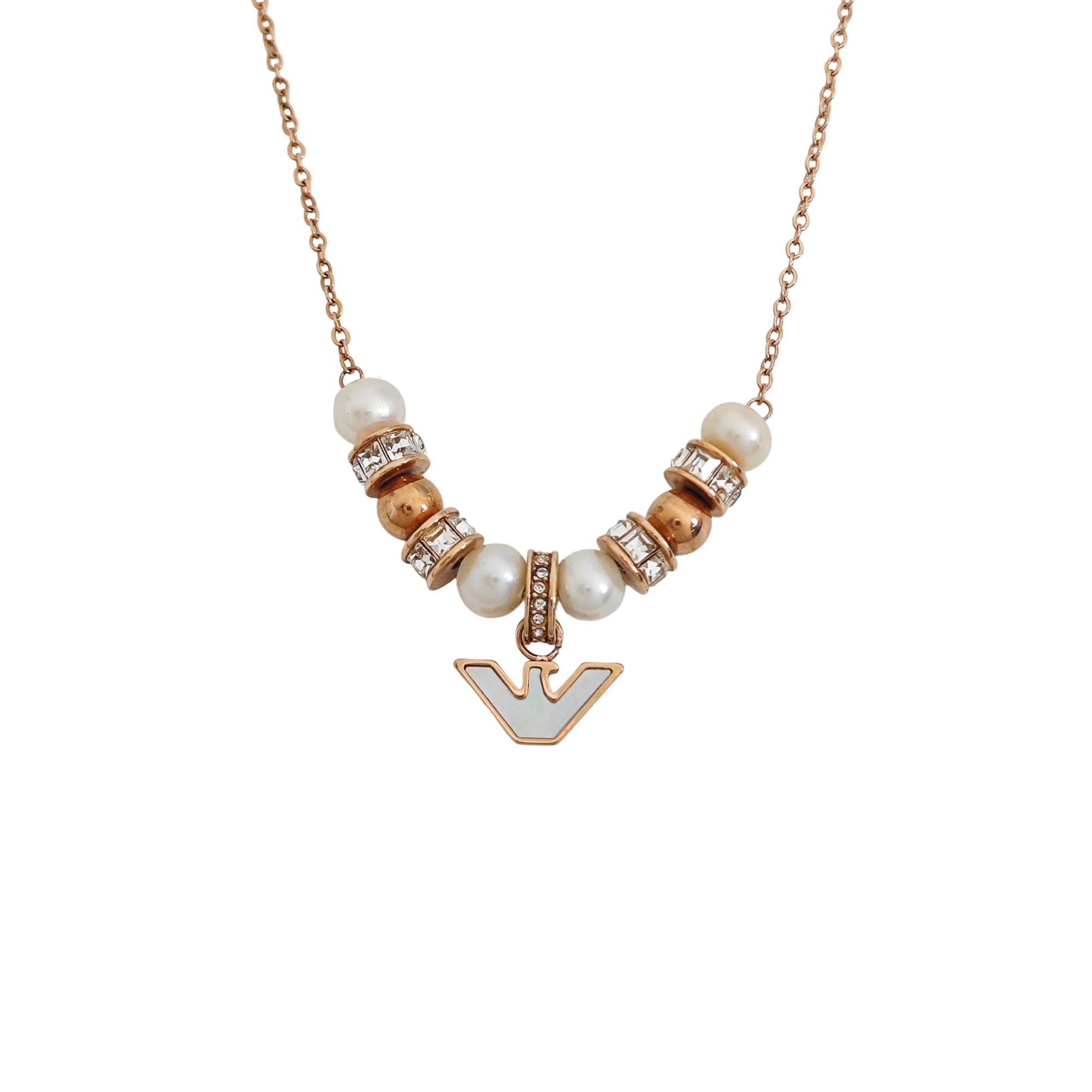 Steel Rose Gold Necklace