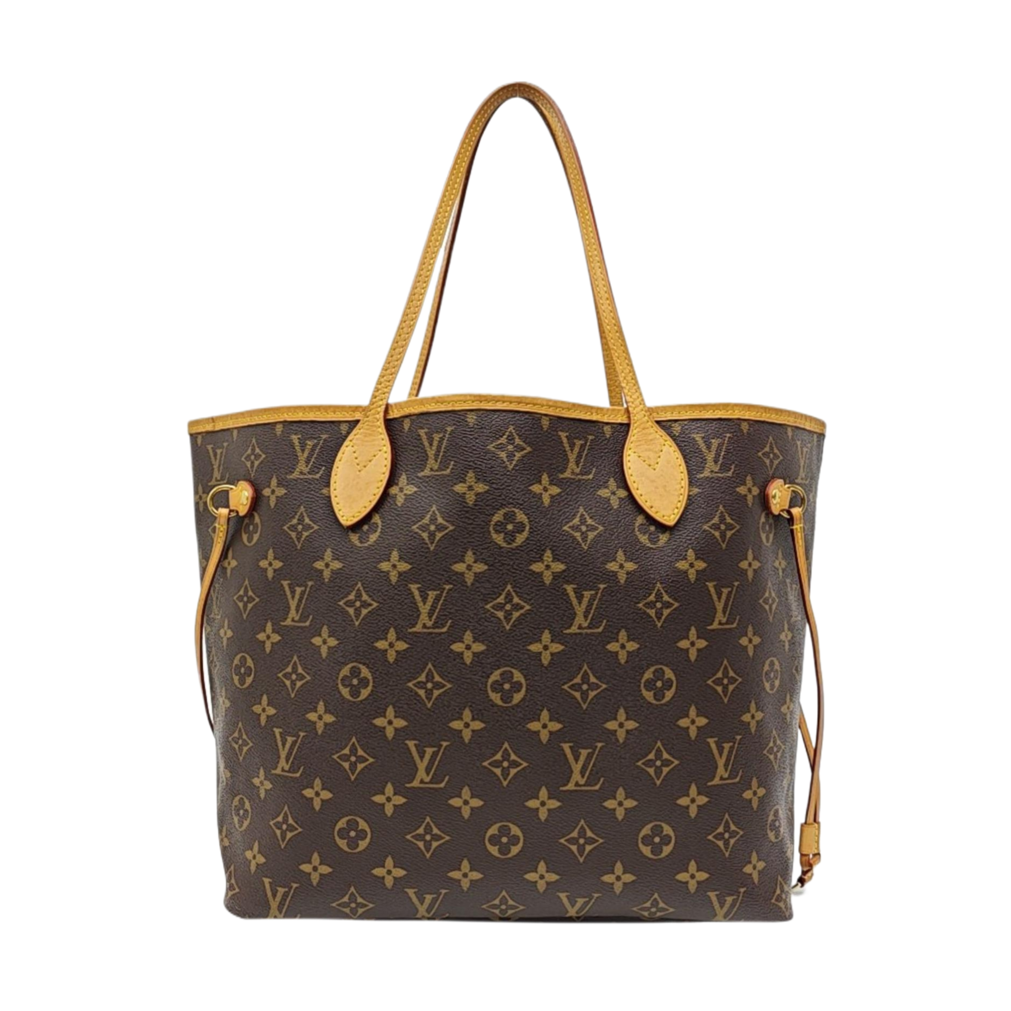 NEVERFULL MM Monogram Coated Canvas Brown