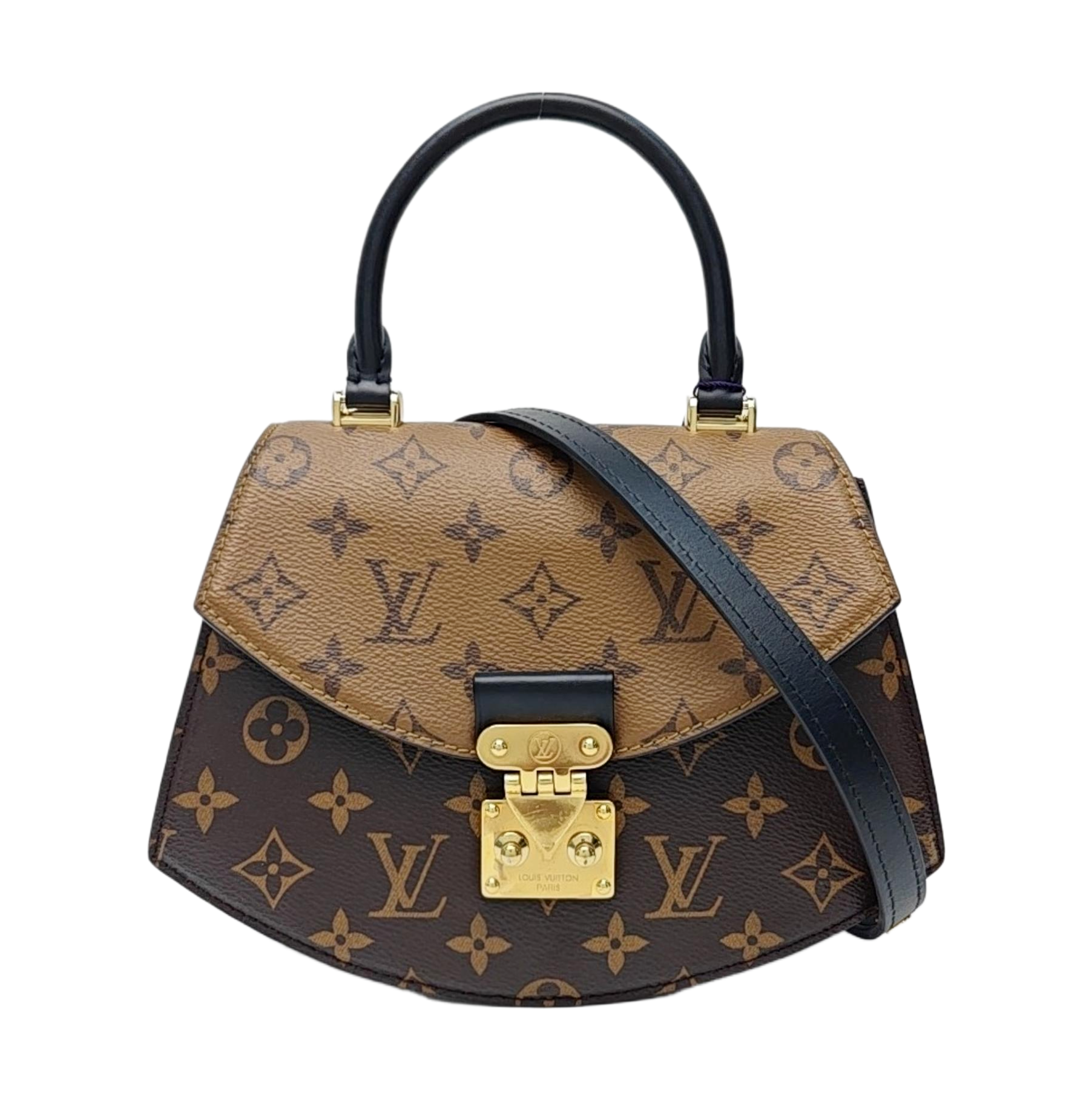 Monogram Coated Canvas Shoulder Bag Super Mini Brown