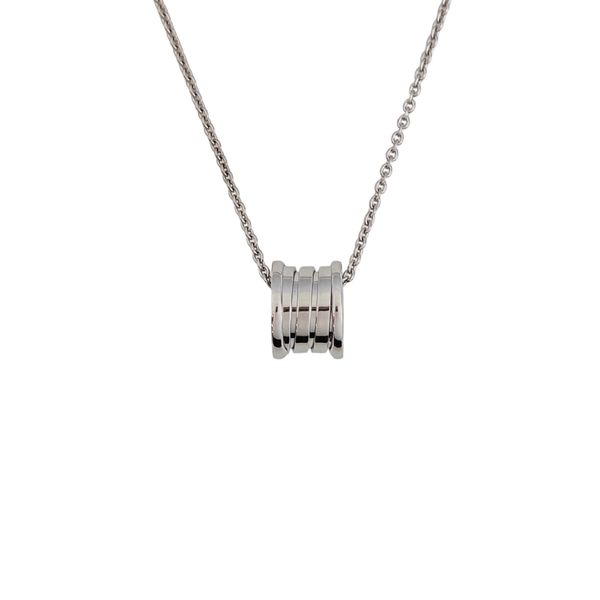 B.ZERO1 18k White Gold Silver Necklace