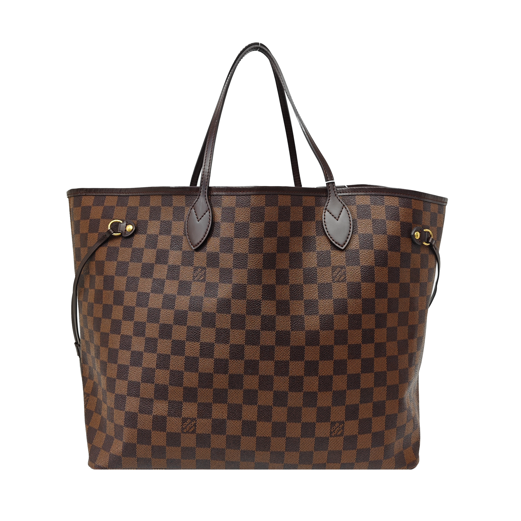 NEVERFULL GM Damier Ebene Coated Canvas Brown