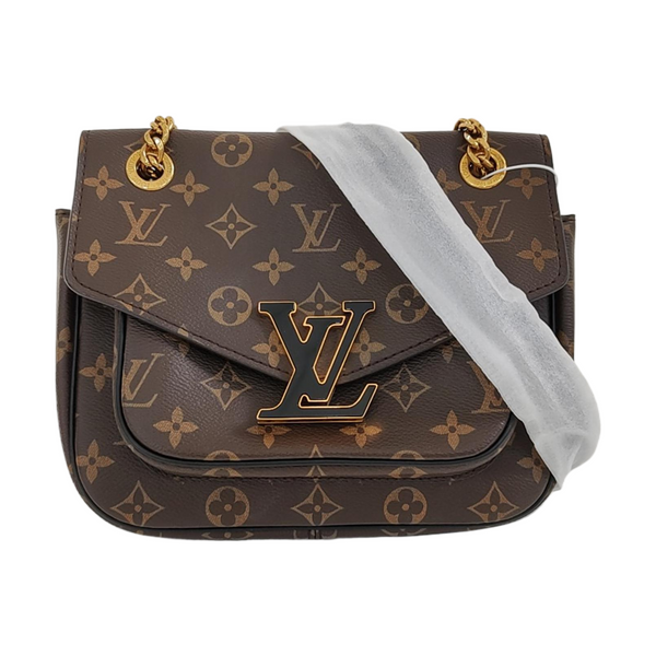 PASSY Monogram Coated Canvas Brown