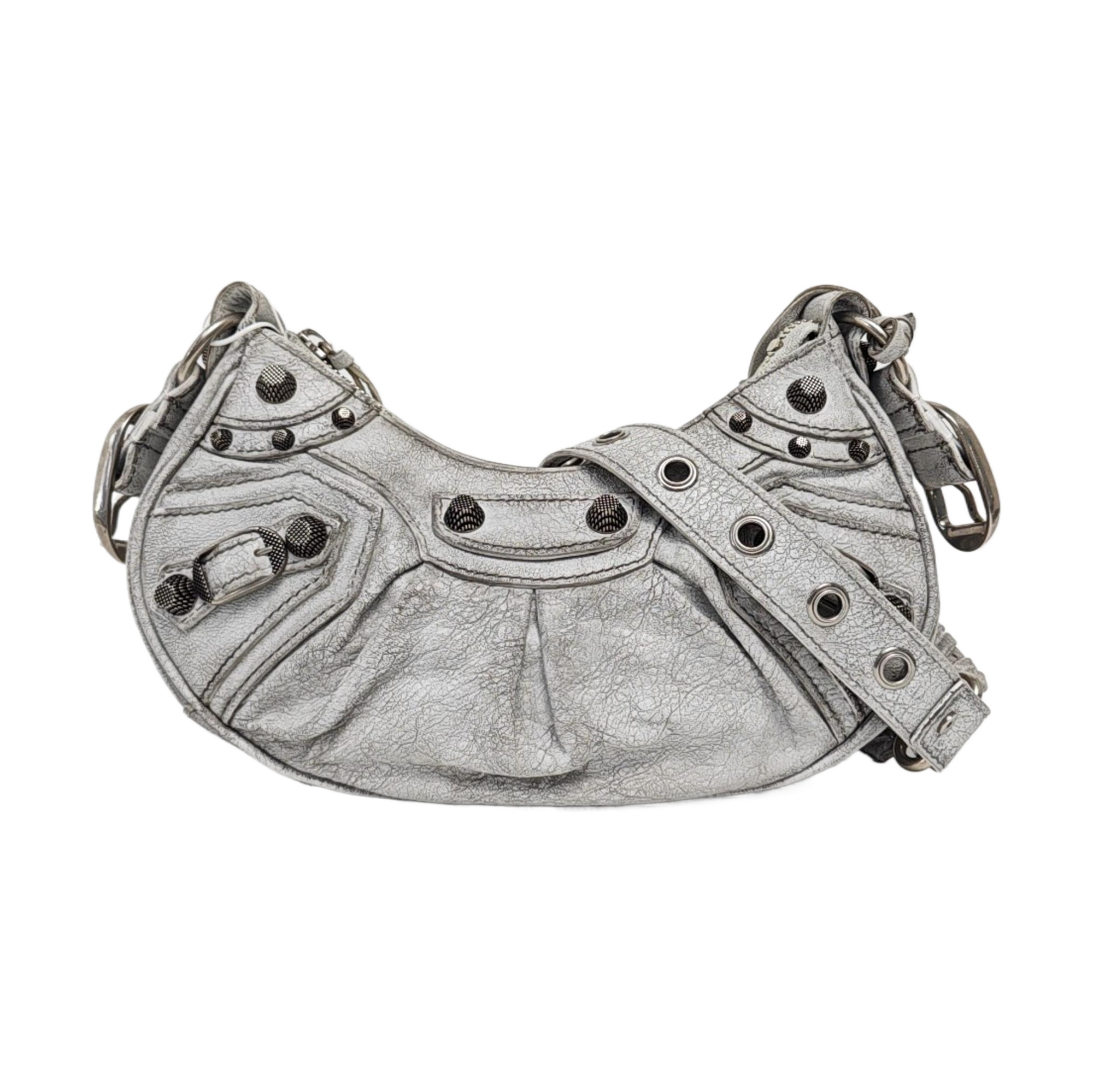 Le Cagole Mini Lambskin Silver