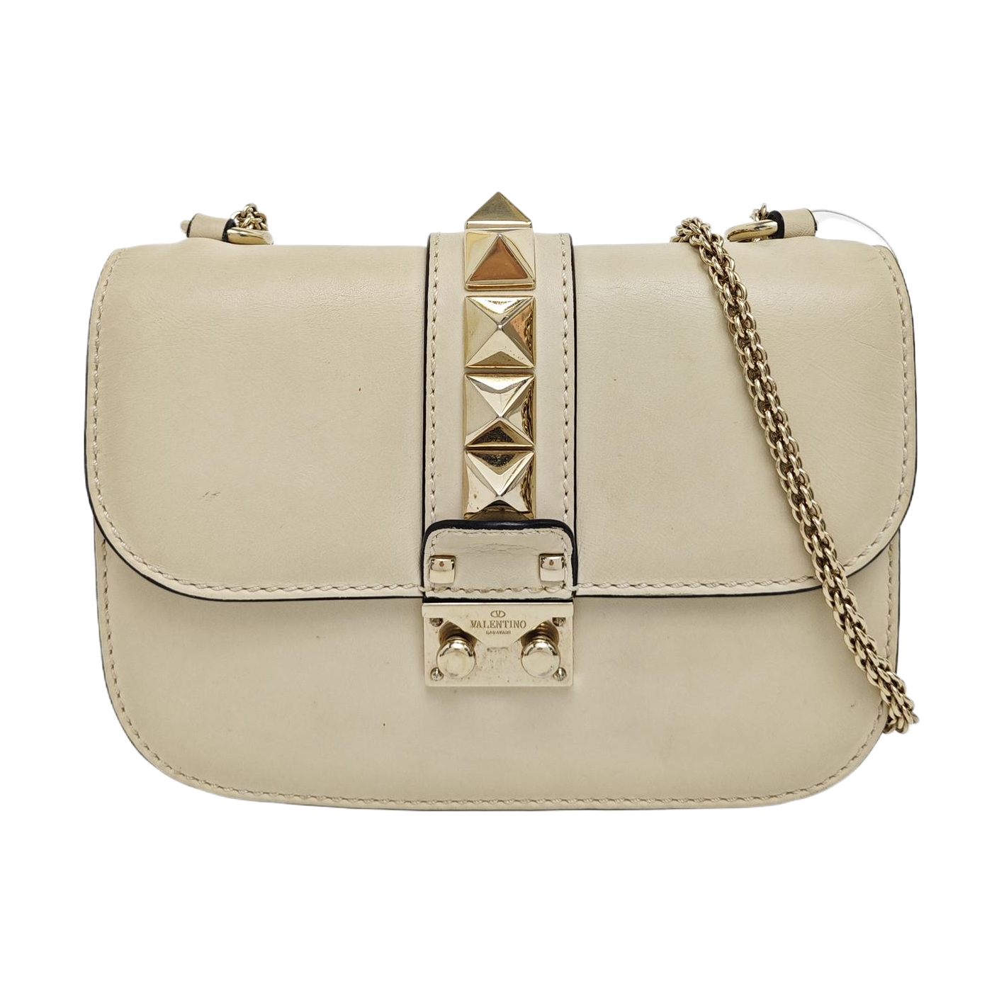 Glam Mini Calfskin Beige