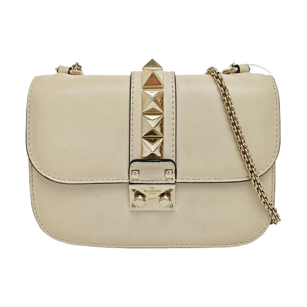 Glam Mini Calfskin Beige