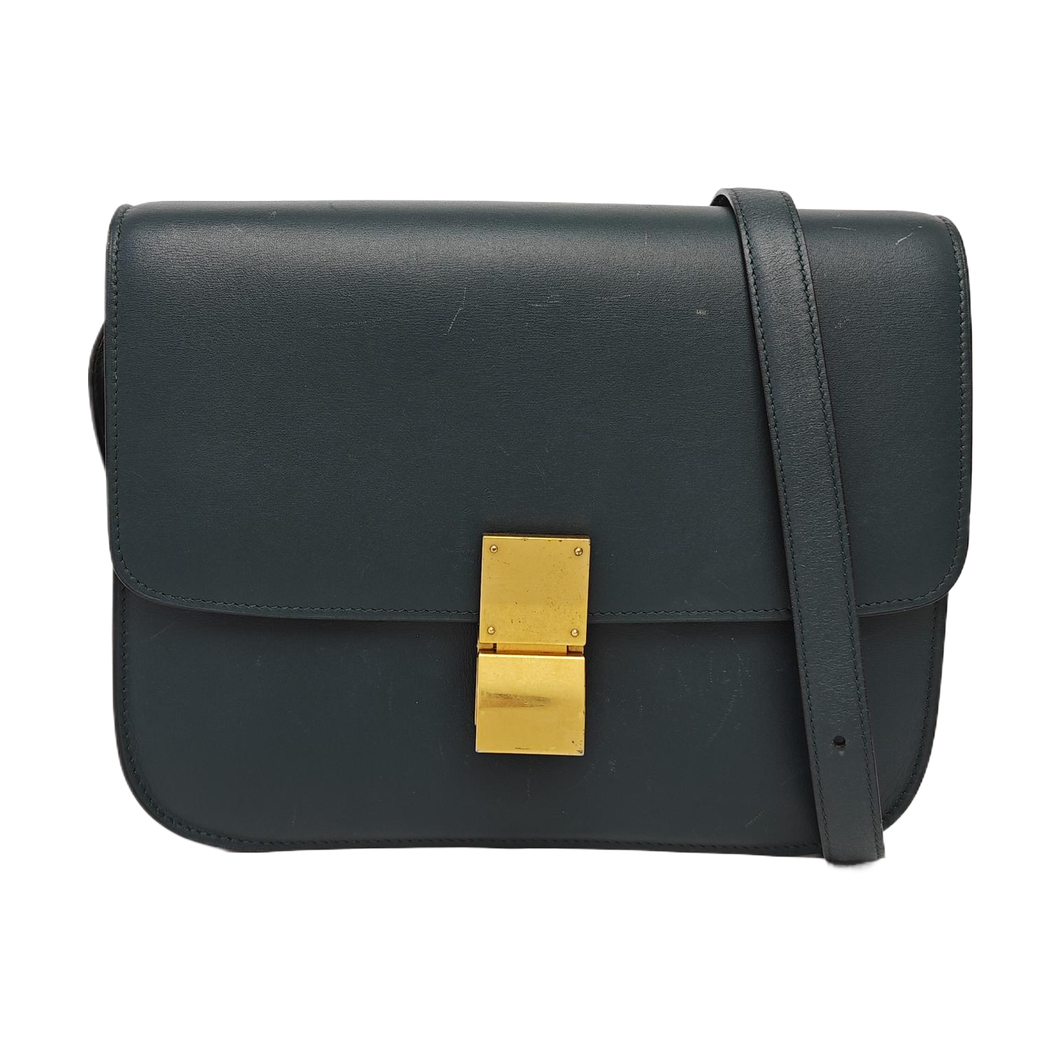 CLASSIC BOX Medium Calfskin Green