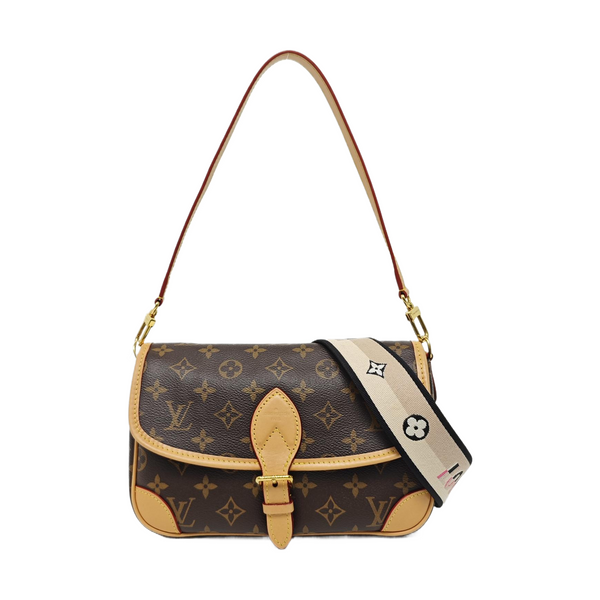 DIANE Monogram Coated Canvas Brown