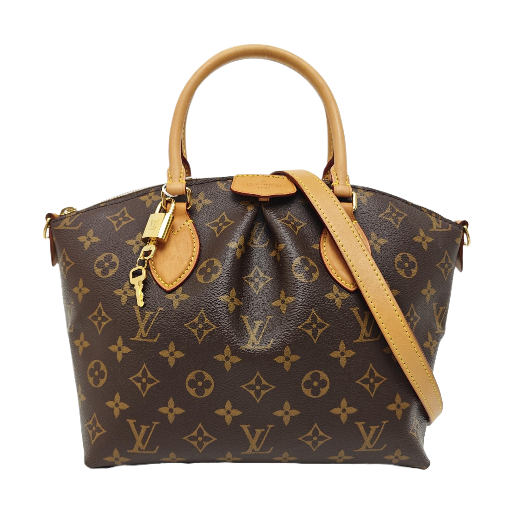 BOETIE PM Monogram Coated Canvas Brown