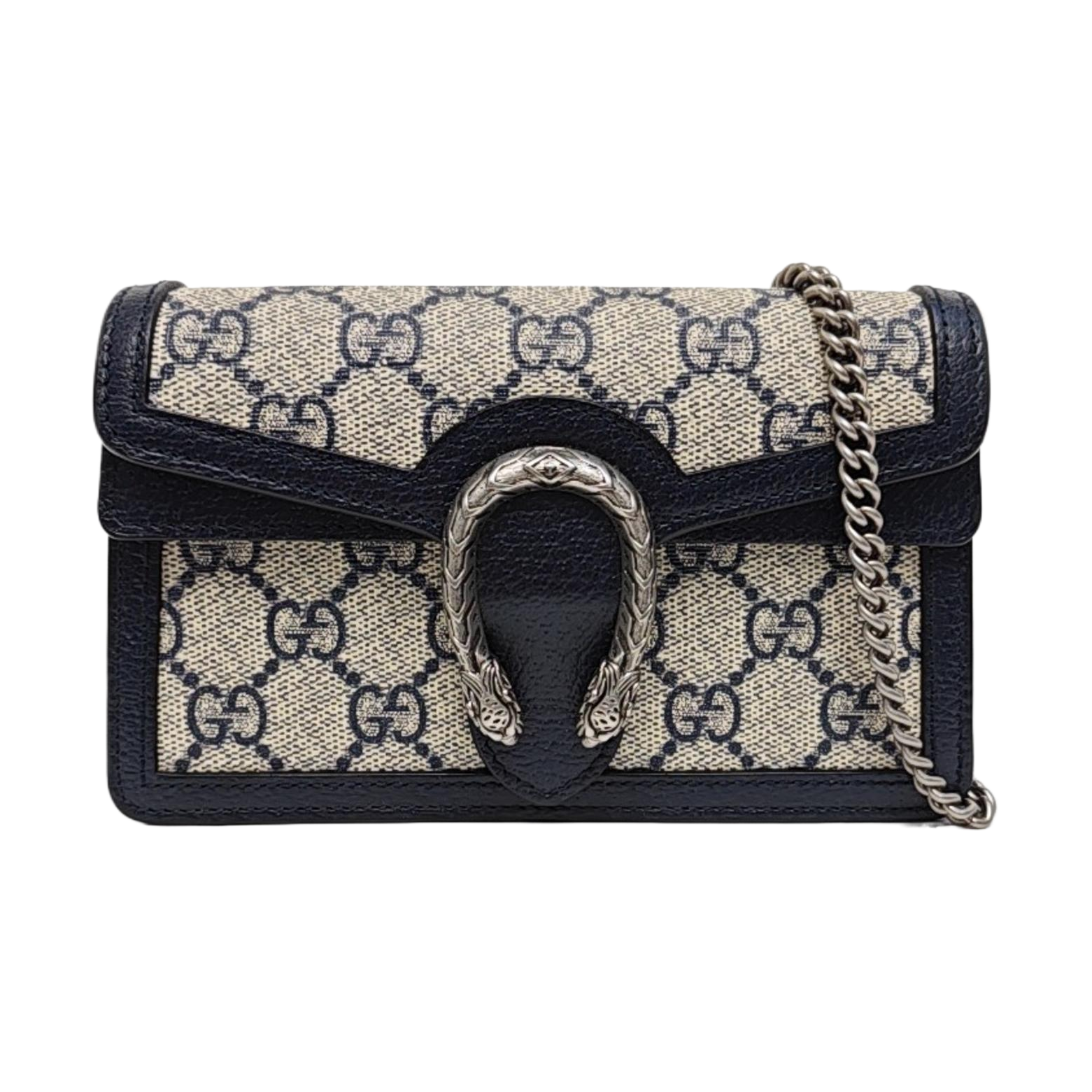 Dionysus Super Mini Monogram Coated Canvas Beige