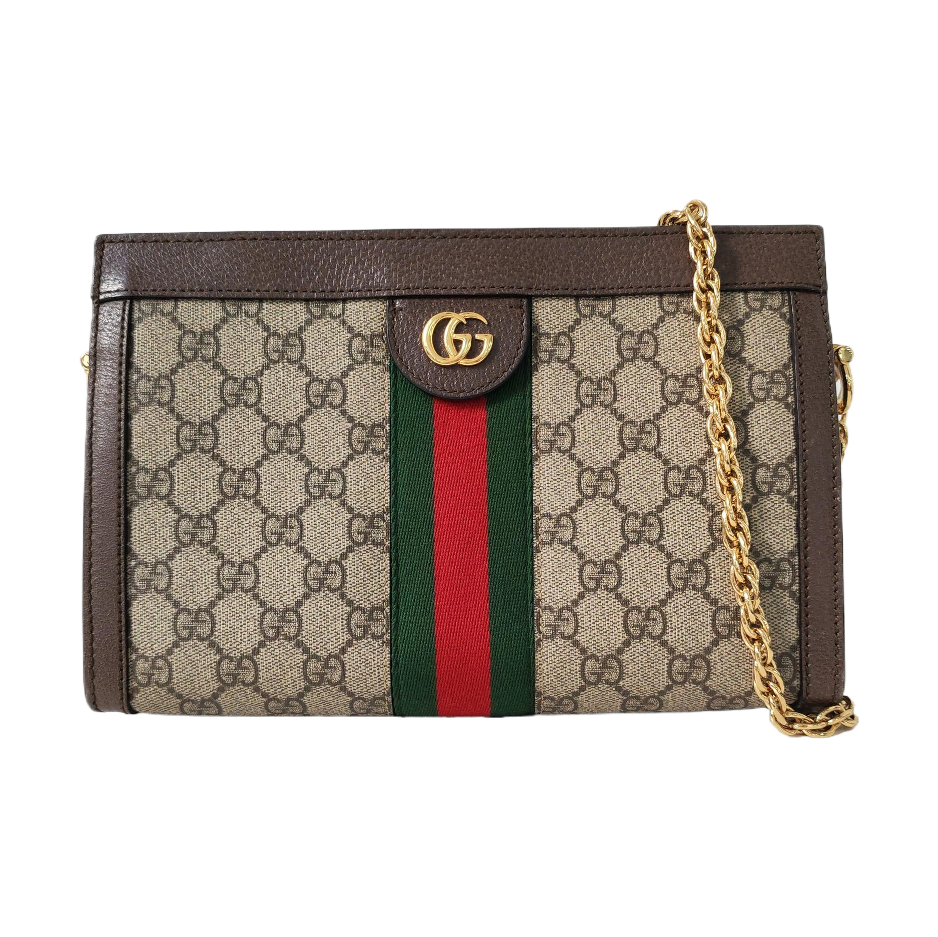 Authenticated pre-owned  Ophidia Small Monogram Coated Canvas Beige - Shoulder Bag at Looply