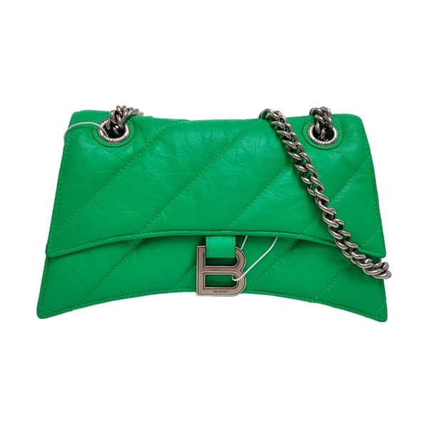Crush Small Quilted Calfskin Green