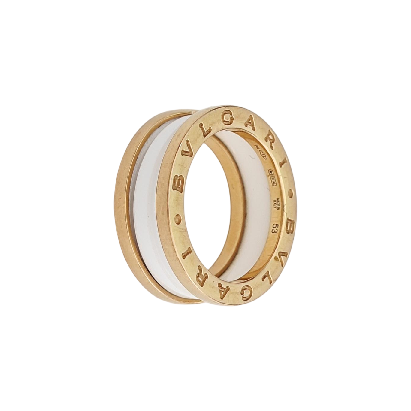 B.ZERO1 18k Rose Gold Ring EU 53